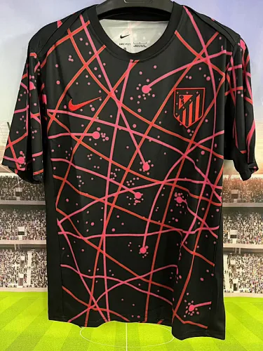 25-26 Atletico Madrid black and red traning jersey