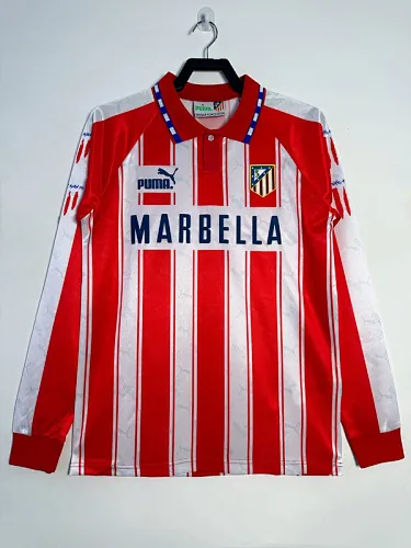 94-95 Atletico Madrid home long sleeve retro jersey