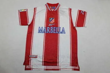 99-00 Atletico Madrid home retro soccer jersey