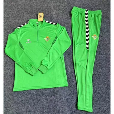 24-25 Real Betis Green half zipper tracksuit