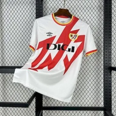 25-26 Vallecano home soccer jersey