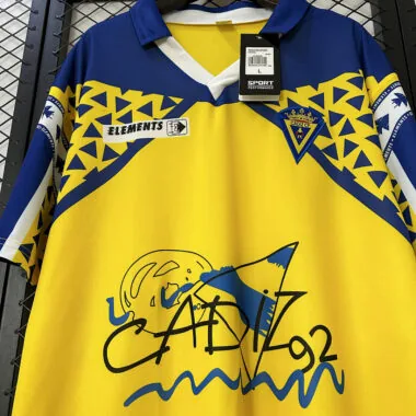 91-92 Cadiz home retro jersey
