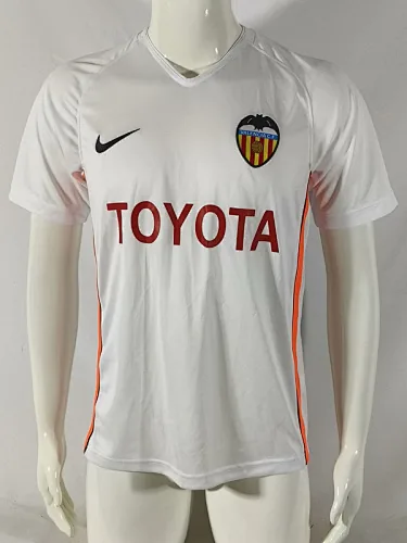 06-07 Valencia home retro jersey