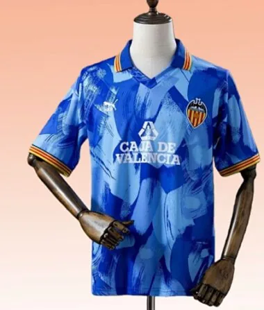 90-91 Valencia Away Retro Jersey