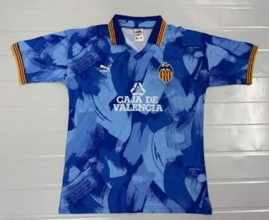 90-91 Valencia Away Retro Jersey