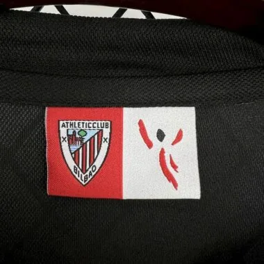 07-08 Bilbao Away black retro jersey