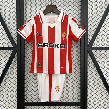 25-26 Sporting Gijon home kid kit