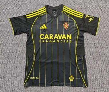25-26 Real Zaragoza away soccer jersey