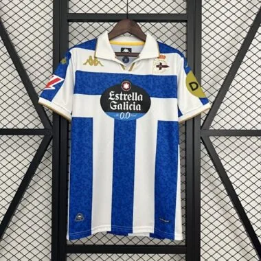 25-26 Deportivo de La Coruna home soccer jersey