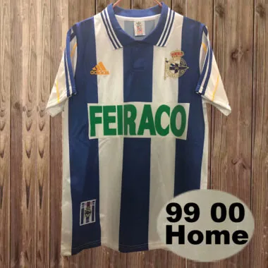 99-00 Deportivo La Coruna home retro jersey
