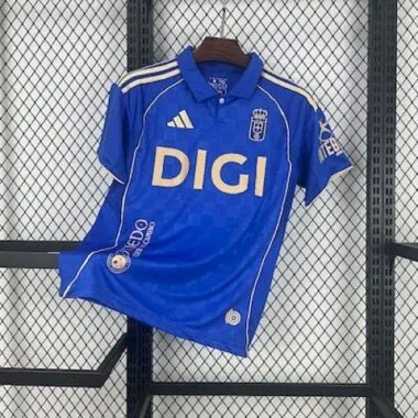 25-26 Real Oviedo home blue soccer jersey