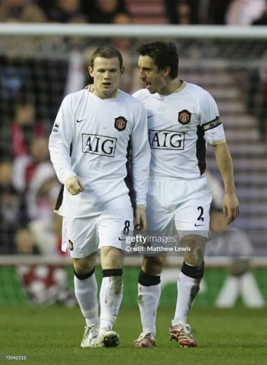 06-07 Manchester United away white retro player version jersey