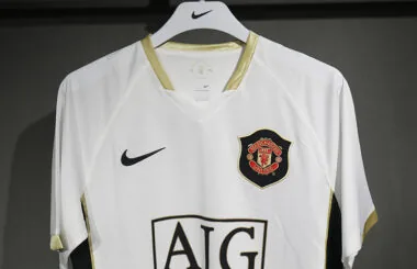 06-07 Manchester United away white retro player version jersey