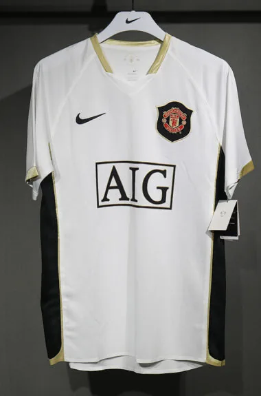 06-07 Manchester United away white retro player version jersey