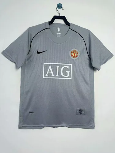 07-08 Manchester United gray goalkeeper retro jersey