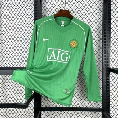 07-08 Manchester United green goalkeeper long sleeve retro jersey