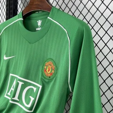 07-08 Manchester United green goalkeeper long sleeve retro jersey