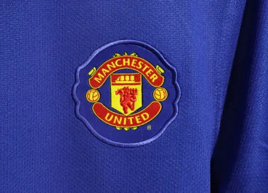 08-09 Manchester United blue long sleeves Player version Jersey