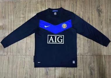 09-10 Manchester United away retro long sleeve jersey
