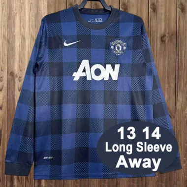 13-14 Manchester United away retro long sleeve jersey