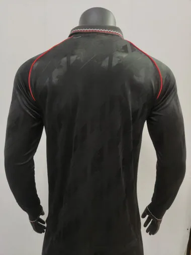 24-25 Manchester United Black Retro Model Long sleeve Player version jersey