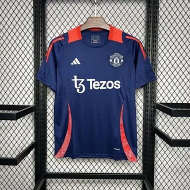 24-25 Manchester United Dark blue Pre-match training Jersey