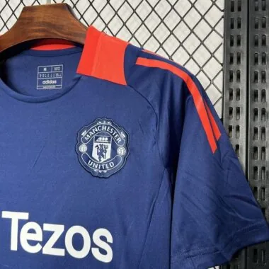 24-25 Manchester United Dark blue Pre-match training Jersey