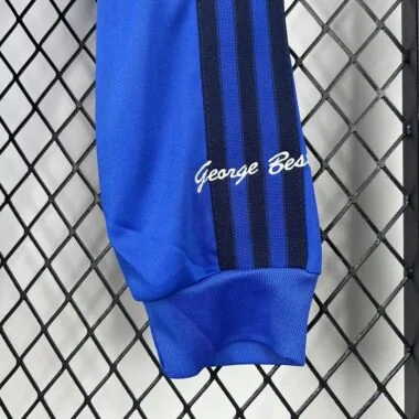 24-25 Manchester United Joint Edition Blue Long Sleeves Retro Jersey (S-XXL)
