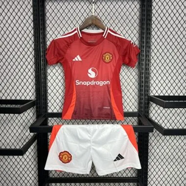 24-25 Manchester United home kid kit size 16-28