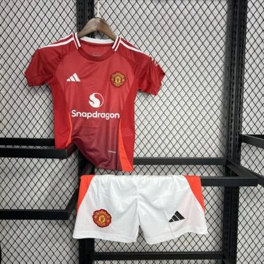 24-25 Manchester United home kid kit (Size 16-28)