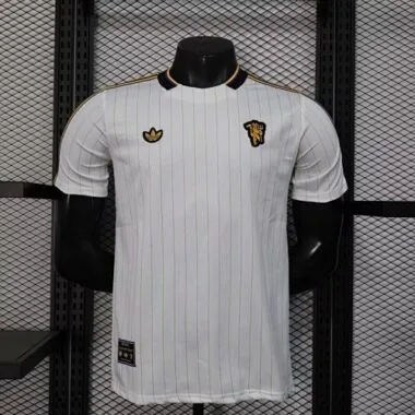 25-26 Manchester United White Retro Model Player Version Jersey