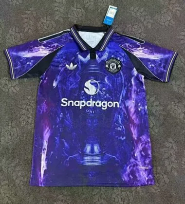25-26 Manchester United Gold cup purple special jersey