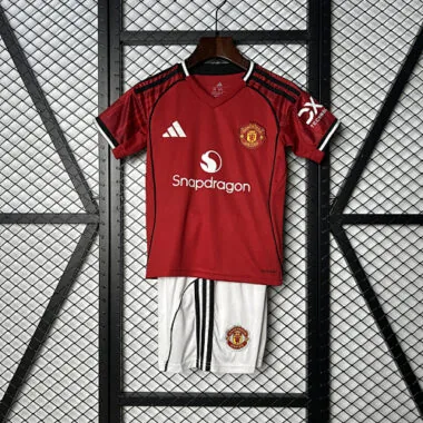 25-26 Manchester United Home (Picture Edition) Home Kids Kit