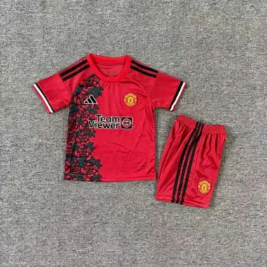 25-26 Manchester United Red Rose Special Kid Kit