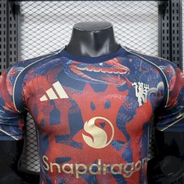 Maillot « Snake Special » de Manchester United, version joueur, numéros 25 et 26