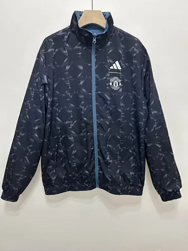 25-26 Manchester United blue reversible windbreaker