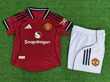 25-26 Manchester United home player version kid kit