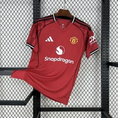 25-26 Manchester United home soccer jersey
