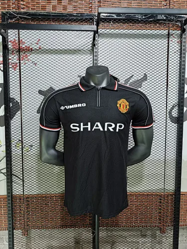 98-99 Manchester United away black retro jersey