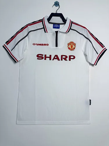 98-99 Manchester United white retro jersey