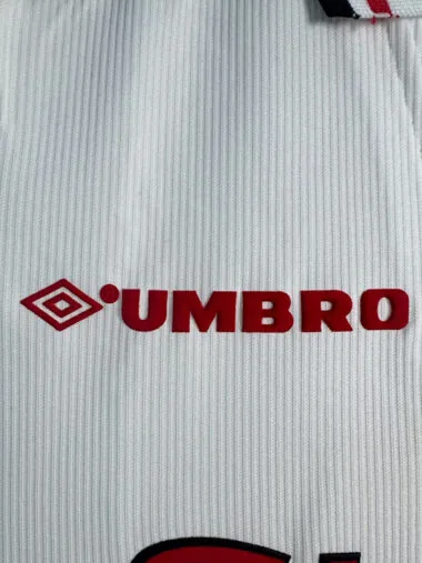 98-99 Manchester United white retro jersey