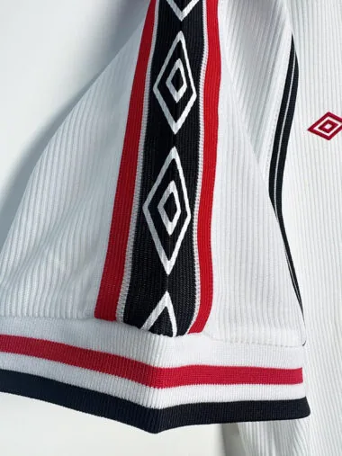 98-99 Manchester United white retro jersey