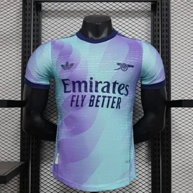 24-24 Arsenal third away player version jersey