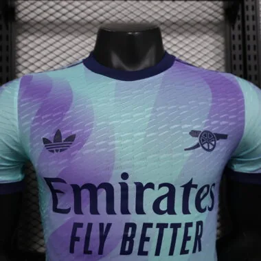24-24 Arsenal third away player version jersey