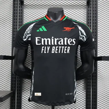 24-25 Arsenal away black player version jersey
