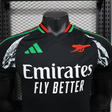 24-25 Arsenal away black player version jersey