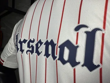 25-26 Arsenal white baseball player version jersey