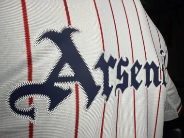 25-26 Arsenal white baseball player version jersey