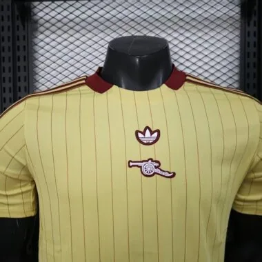 Arsenal 2025/26 Yellow Retro Model player version Jersey