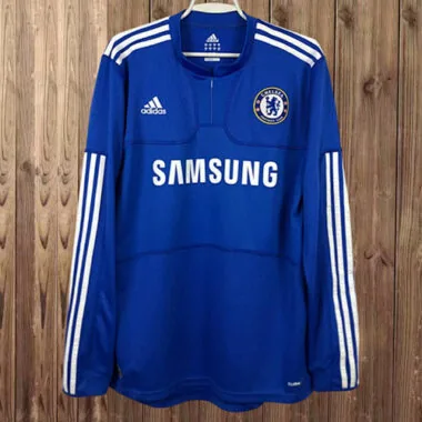 09-10 Chelsea retro home long sleeve jersey